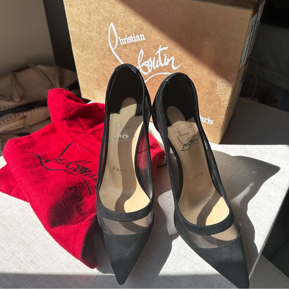 Christian Louboutin Galavarti Mesh 100 mm pump, Size 37